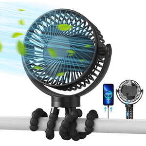 Ventilateur portable sans balais F3 ultra-silencieux, rechargeable, <span class=keywords><strong>pour</strong></span> <span class=keywords><strong>camping</strong></span> et poussette, avec lumière LED douce <span class=keywords><strong>pour</strong></span> utilisation en voiture - Product Image 1