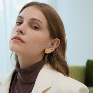 Orecchini a Perno Rosaeflora "A Midsummer Night's Dream" a Forma <span class=keywords><strong>di</strong></span> Peonia, in Autentico Argento Sterling 925, Gioielli Raffinati con Fascino Orientale Antico - Product Image 6