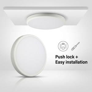 Nouveau design, luminaires encastrés étanches IP54 IK10 24W/36W, lumière LED de plafond à intensité variable pour salle de bain - Product Image 4