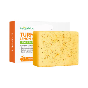 Jabón Artesanal de Ácido Kójico, Cúrcuma y Limón de Marca Blanca, 100g, Orgánico, Blanqueador, Iluminador, Hidratante, Lavado Corporal Natural para la Piel - Product Image 6