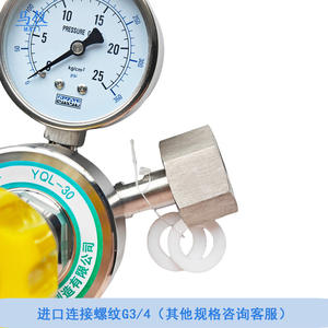 Regulador de Presión de Gas Corrosivo de Acero Inoxidable Hengxin, Regulador de Gas de Cloro y Helio para Laboratorio, Resistente a la Corrosión - Product Image 4