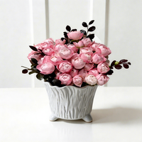 Vase en céramique de style INS, simple, moderne et rustique, pour plantes et fleurs, idéal pour la décoration de la maison, du bureau et du salon