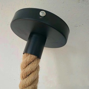 Lámpara Colgante de Cuerda de Cáñamo Industrial para Isla de Cocina, Barra, Lámpara Colgante Decorativa - Product Image 6