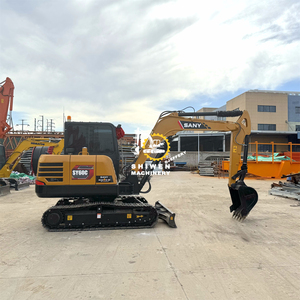 รถขุดขนาดเล็กแบบใช้แล้ว SY60C กับเครื่องยนต์ Kubota รถขุดดินรถขุดซาน่า SY26U มือสอง SY35U SY95C SY75C SY60C - Product Image 5