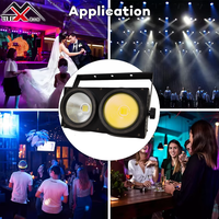 Éclairage d'audience intérieur 200W Cob Système de studio de scène Dmx Led Blinder Stage Blinder Dj Disco Light