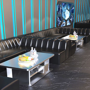 تخصيص أسود شكل U كرسي جلوس صالة صالة Vip نادي النرجيلة أثاث بار النادي الليلي - Product Image 2