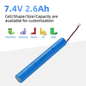 18650 paket baterai Lithium baterai kustom 7.4V 2,6 AH baterai paket ion litium isi ulang - Product Image 3