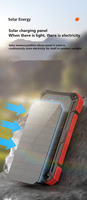 Nouvelle batterie solaire Li-Polymère 20000mAh à charge rapide avec écran LED, sortie 74W, certifiée CE, garantie 12 mois, directement de l'usine