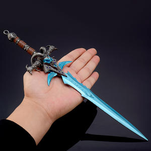 Réplica de Espada de Metal de 28 cm de Frostmourne de <span class=keywords><strong>Warcraft</strong></span>, Modelo de Arma del Rey Lich, Objeto Coleccionable, 222 g - Product Image 4