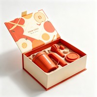 Boîte magnétique pour soins de la peau, coffret cadeau rigide à rabat, logo estampé à chaud, insert en mousse EVA pour emballage de coffret cadeau