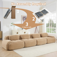 Sofá Modular Canap Compress sin Estructura para Sala de Estar, Diseño que Ahorra Espacio