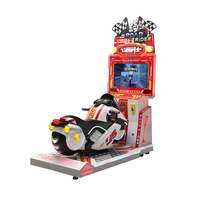 Jouet commercial de machine de jeu de moto de simulation interactive en métal