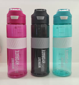 Botella de agua deportiva de plástico sin BPA de 850ml, muestra <span class=keywords><strong>gratis</strong></span>, Tritan, tapa abatible a prueba de roturas para gimnasio, Yoga, Camping, bebida <span class=keywords><strong>directa</strong></span> - Product Image 5