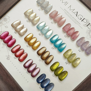 AILANUO Factory OEM/ODM 15-Color Cat Eye LED UV Gel Polish Non-Toxic Long-Lasting Glitter TPO-free 15ml cat Eye for Salon Use - Product Image 3