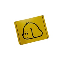 Boîte d'emballage oblongue auto-érectible pliable en carton ondulé OEM, écologique, personnalisée pour bijoux, rangement de clous et cadeaux