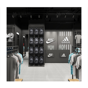 ชั้นวางโชว์เสื้อผ้าโลหะทนทานทันสมัยออกแบบตามต้องการสำหรับภายในร้าน<span class=keywords><strong>เสื้อผ้า</strong></span> - Product Image 4