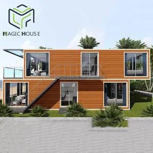 Magic House Prefab design 3 Bedrooms shipping container home house plans for sale