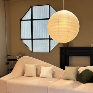 Lanternes en <span class=keywords><strong>papier</strong></span> blanc faites à la main chinoises de haute qualité de style japonais encadrement dense Wabi Sabi pour les mariages de noël lanternes Akitori - Product Image 4