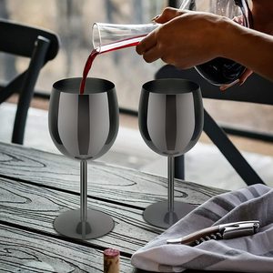 Morden luxury 350ml bicchiere da vino in acciaio inossidabile bicchiere da vino rosso infrangibile <span class=keywords><strong>calici</strong></span> da Champagne <span class=keywords><strong>e</strong></span> bicchieri da Cocktail - Product Image 5