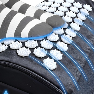 Adjustable Height Foot Acupressure <strong>Stool</strong> Desk/Office/Gaming Chairs Hotel Use-<strong>Ergonomic</strong> <strong>Back</strong> Support Hip <strong>Pain</strong> Relief (Black) - Product Image 2