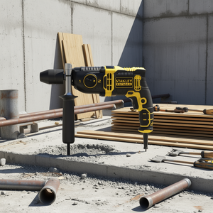 Taladro percutor Stanley Fatmax de 13 mm con portabrocas sin llave, taladro eléctrico con cable para perforar hormigón, madera y metal. - Product Image 3