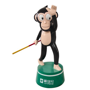 Escultura de Mono de Dibujos Animados Jiahua, Figura de Fibra de Vidrio Hecha a Mano para Decoración de Centros Comerciales y Jardines de Infancia - Product Image 5