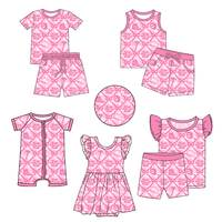 Robe d'été pour petite fille en bambou, motif mignon, respirante, écologique, avec bretelles à nœud, sans manches, ourlet à volants, coupe évasée