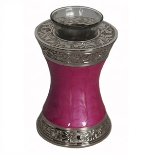 URNE DE CRÉMATION DE BOUGIE MÉMORIALE Durable de Taille Personnalisée Rose - Product Image 1