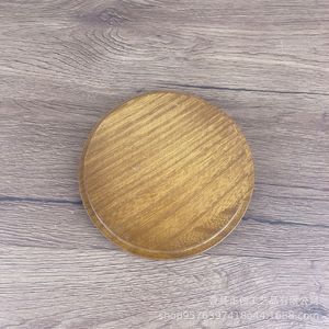 Tapa redonda de madera maciza reutilizable para tazas, cosméticos, color marrón ZHENGCHUANG219 - Product Image 3