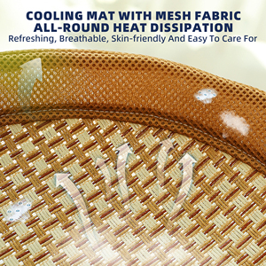 Colchoneta de Ratán para Dormir, Cama Transpirable para Mascotas, Hamaca de Patas Redondas, Verano - Product Image 4