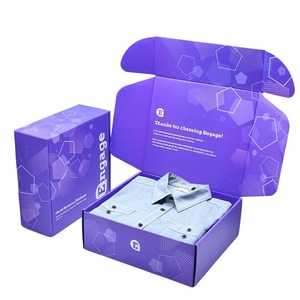 Boîtes d'expédition en carton personnalisées avec logo pour vêtements en gros, t-shirts, étiquettes privées et emballages <span class=keywords><strong>de</strong></span> diplômes - Product Image 1