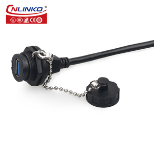Cnlinko YU-USB3-JSX-01-100 <span class=keywords><strong>USB</strong></span> A オス・メス パネルマウントコネクタ 防水カバー付き - Product Image 3