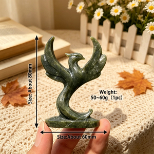Figurine de Phénix en Cristal Naturel Taillée à la Main et Polie, Sculpture d'Oiseau en Cristal, Décoration d'Intérieur, Cadeau, Vente en Gros - Product Image 2
