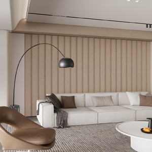Panel de Pared Ranurado de WPC, Estilo Moderno, Sólido, Impermeable y Resistente a la Humedad, para Renovación de <span class=keywords><strong>Interiores</strong></span> de Apartamentos - Product Image 3