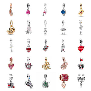 Abalorios de Plata 925 con Circonitas para Pulseras, Estilo Punk, de la Serie Marvel Daisy, Accesorios DIY para Sobres, Colgantes de Moda Infantil - Product Image 1