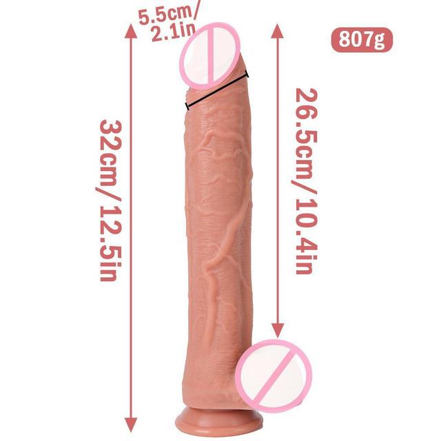 Hot-selling Across Borders Double-layer Liquid Silicone Dildo Large Size for Female Masturbation Dildo