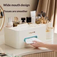 Boîte de rangement pour mouchoirs en plastique haut de gamme pour salon et coiffeuse, design moderne, multi-usages, emballée individuellement