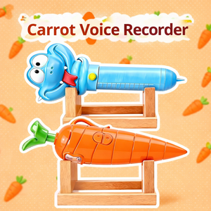 Penna Registratore Vocale a Forma di Carota Personalizzata YSJ, Penna a Sfera con Funzione di Registrazione, Articolo di Cancelleria Originale per Bambini - Product Image 1