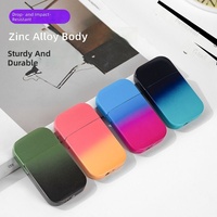 Briquet gonflable rose haute esthétique coupe-vent en alliage de zinc modèle 104 au butane, style Instagram, cadeau idéal pour