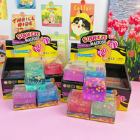 Coffret de blocs de simulation en forme de cube de glace en maltose, thème fruits ou océan, jouet anti-stress extensible et compressible
