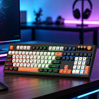 Nouveauté Clavier de jeu rétroéclairé 104 touches USB filaire Clavier de jeu pour ordinateur rétroéclairé Accepte le logo personnalisé