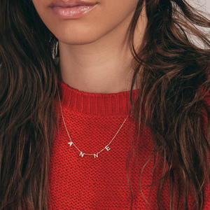 Collana con nome lettera placcato oro personalizzato delicato per le donne regalo personalizzato personalizza <span class=keywords><strong>gioielli</strong></span> con collana iniziale in acciaio inossidabile - Product Image 4