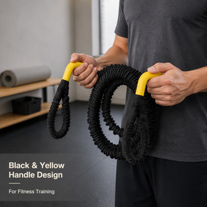 Bandes de Résistance Multi-usages de 1,2 Mètres de Long avec Poignées et Manches de Protection pour Entraînement à Domicile, en Salle de Sport et Exercices Physiques - Product Image 4
