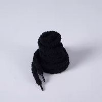 Lacets ronds en polyester de haute qualité, 10 mm, élastiques, moelleux et duveteux pour baskets