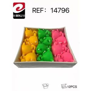 Giocattoli per cani Squeaky Pig, 12 pezzi, giocattoli in peluche colorati per cani - Product Image 2