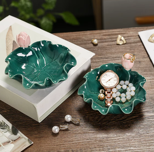 <strong>Ceramic</strong> Minimalist Design Entrance Door Key Storage Plate Ornaments <strong>Jewelry</strong> Tray Storage <strong>Box</strong> Desktop Decorations Dinnerware Sets - Product Image 4