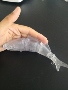 Mồi câu giả 4 khúc 200mm 76.4g chưa sơn, thân mồi câu 8093, mồi crankbait, mồi câu nhân tạo, câu cá tinh tế 300mm - Product Image 2