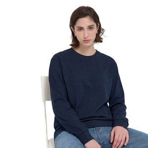 High Quality Knitted Solid 230GSM Loose Fit O-Neck Long Sleeve <b>T</b> <b>Shirt</b> Sorona <b>Cool</b> Feeling Casual <b>T</b>-<b>shirt</b> Custom Logo Tshrit - Product Image 2
