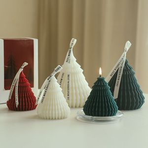 <b>Red</b>/Green Christmas Tree <b>Candle</b> Decoration Festiva Christmas Aromatherapy <b>Candle</b> Gift Wholesale - Product Image 1