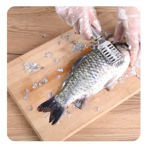 新款新奇多功能家用厨房鱼皮刷刮刮鱼鳞刷快速去除鱼鳞去皮器